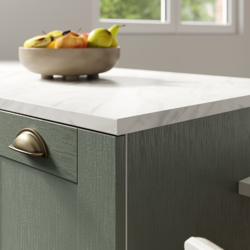 GoodHome Kala ABS-kantliste til bordplade 42 mm 3 m hvid marmor