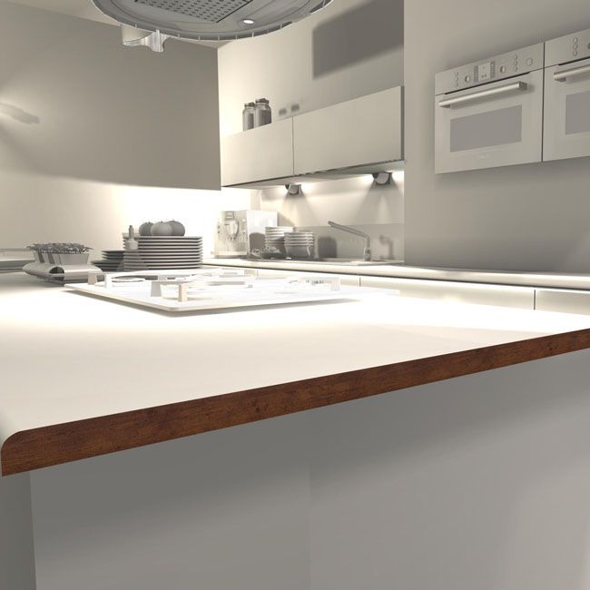 Kantliste Biuro Styl 715L 32 mm mørkt gammelt træ 0,61 m