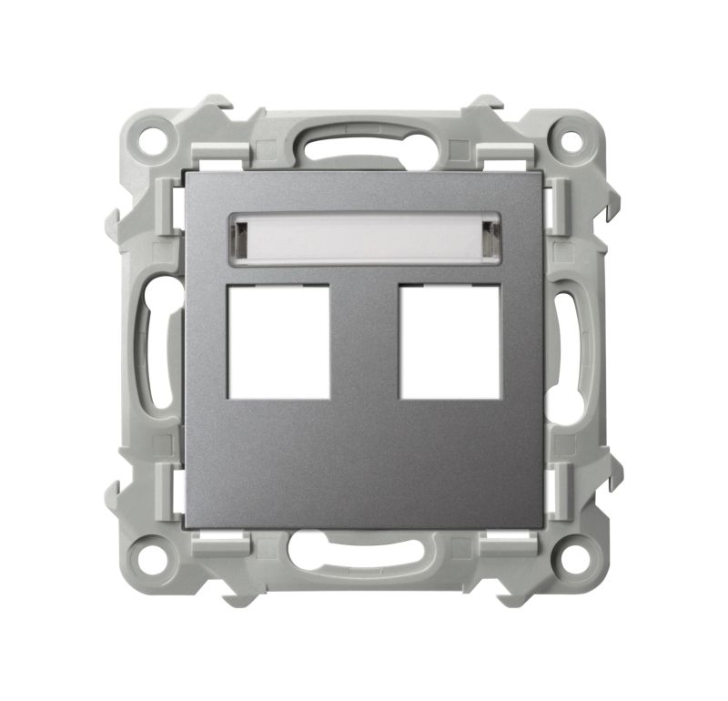 Indbygningsramme til stikkontakt Ospel Szafir grå