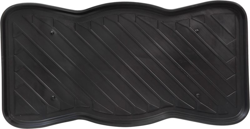 Sort PVC-skoafdrykker 38 x 75 cm