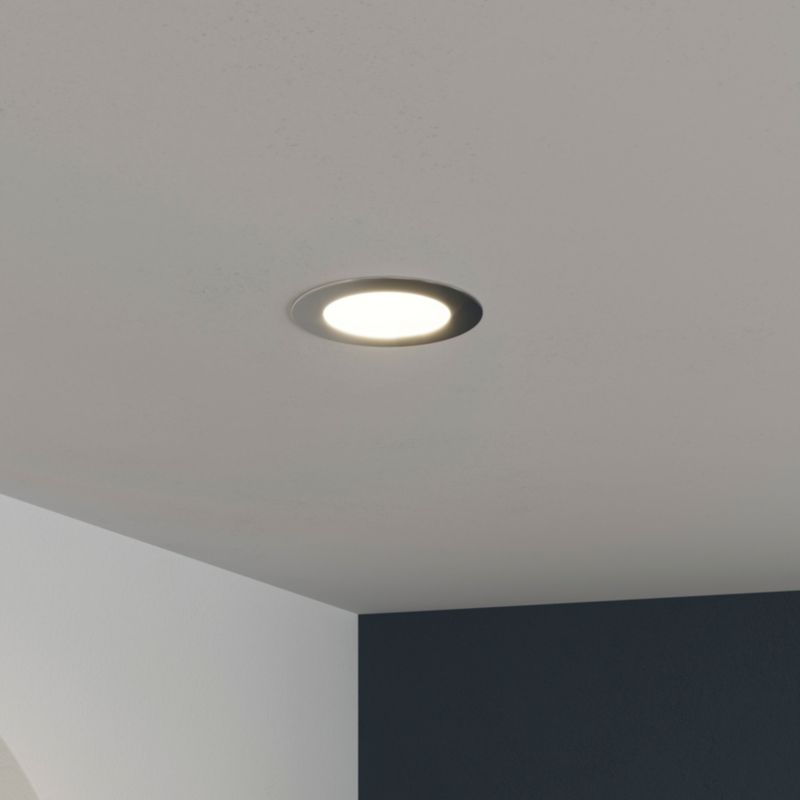 GoodHome Leavitt LED-indbygningsspot 350 lm IP44 4000 K sølv