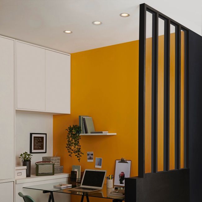 Rund LED-spot Colours Caius GU10 hvid