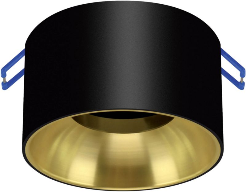Indbygningsspot Panama GU10 Sort/Guld 85 mm