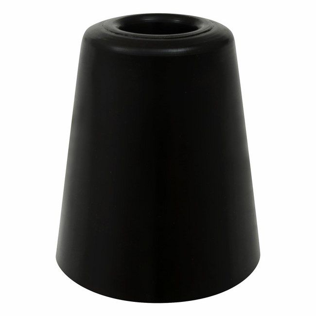 Gummidørstopper 84 mm Sort
