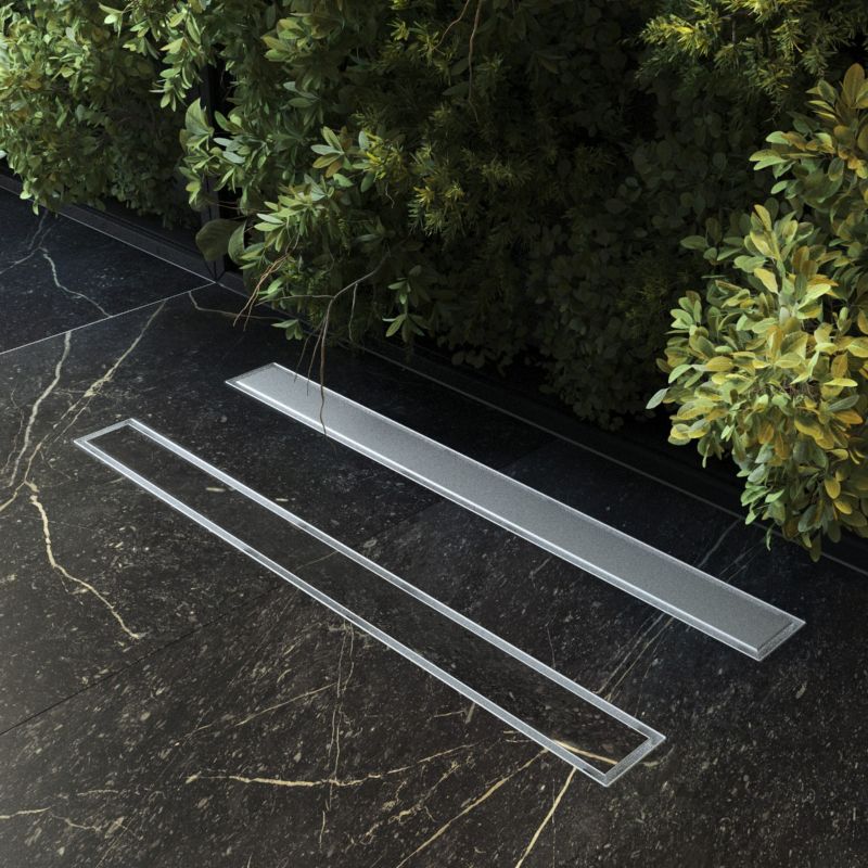 Granitan Entero 100 cm lineært gulvafløb til fliseinstallation, 1 stk.