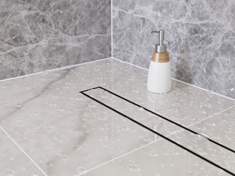 Fala Wet&Dry 600 mm lineært afløb i krom