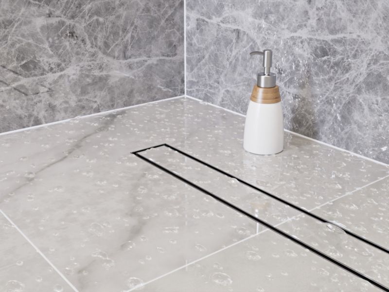 Fala Wet&Dry 800 mm lineært afløb i krom