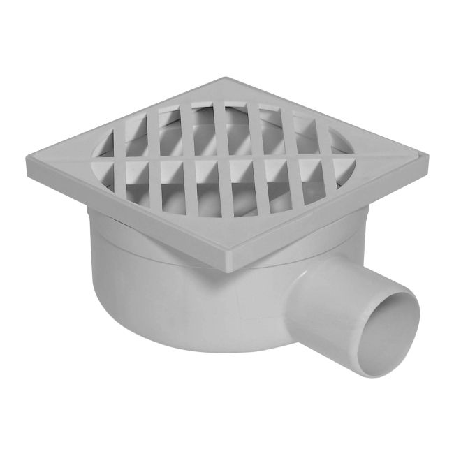 Vandret gulvafløb 100 x 100 mm