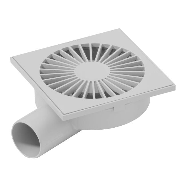 Vandret gulvafløb 150 x 150 mm