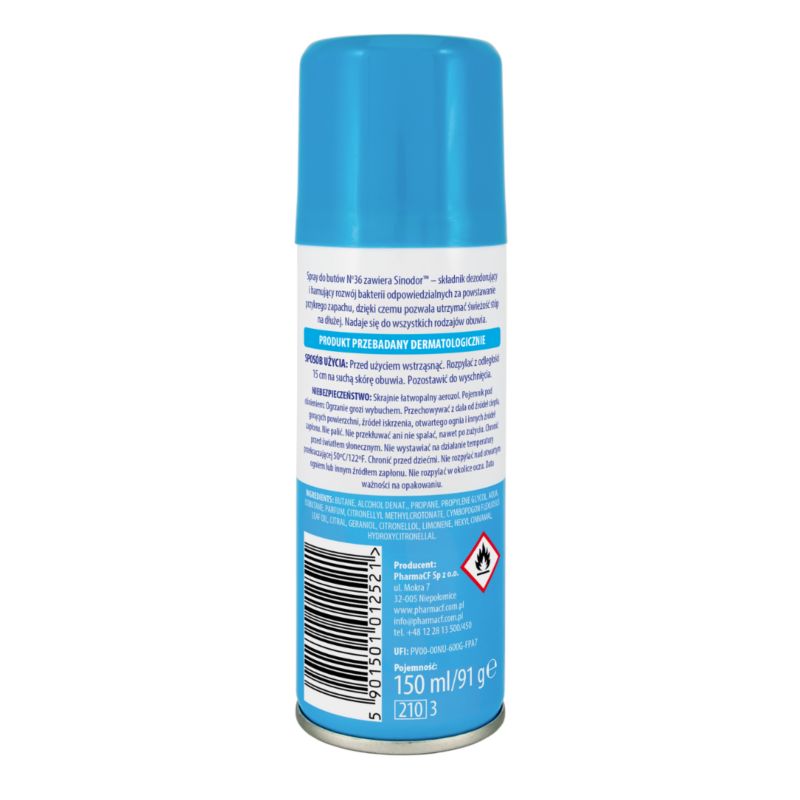 Opfriskende skospray No36 150 ml