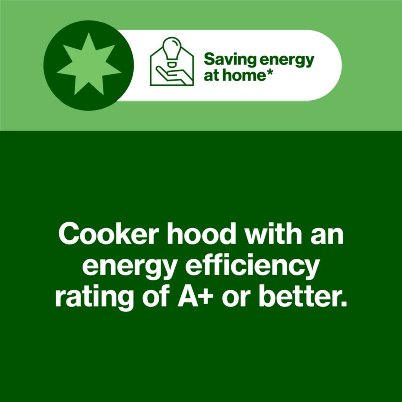 GoodHome 60 cm køkkenemhætte med luftsensor og glas