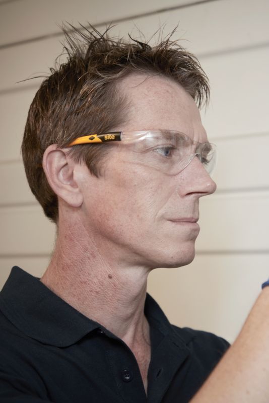 Site hærdede klare beskyttelsesbriller