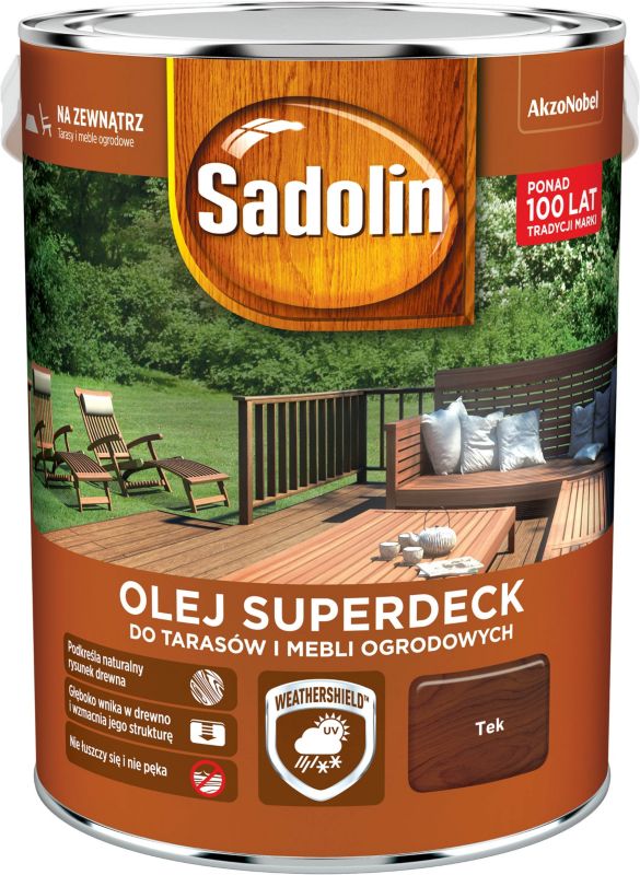 Sadolin Superdeck tek træolie 5 l