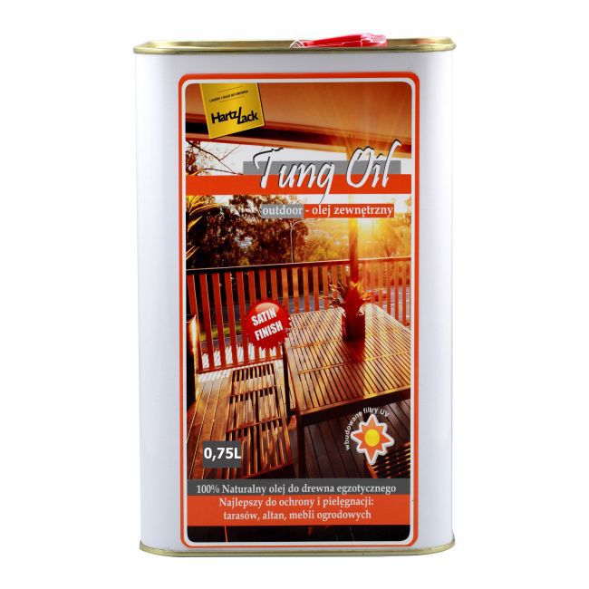 HartzLack tungolie til eksotisk træ, klar, 0,75 l