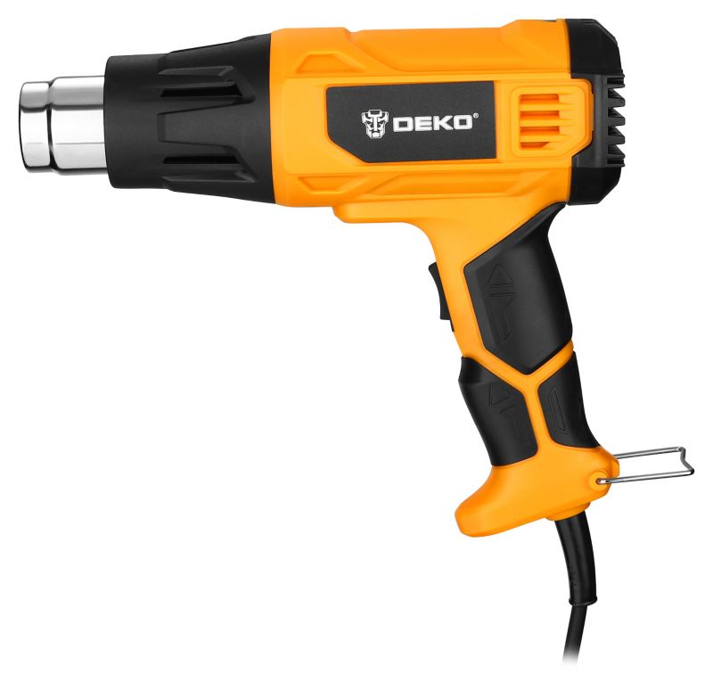 Elektrisk varmluftpistol DEKO 2000W 380-600 grader 1 sæt