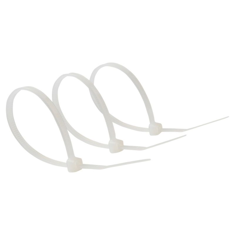 Diall kabelbindere 3,5 x 150 mm hvide 100 stk