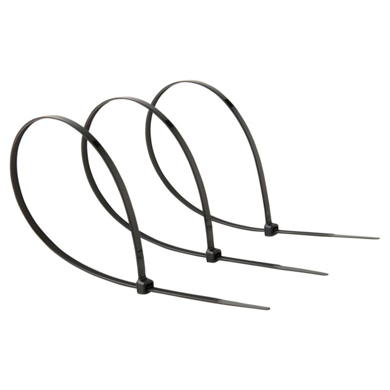 Sorte kabelbindere Diall 4,8 x 350 mm, 50 stk