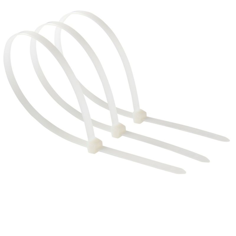 Diall kabelbindere 7,5 x 400 mm hvide 50 stk