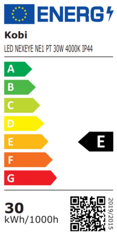 LED-armatur LED nexete NE1 30W 4000K IP44 1 stk.