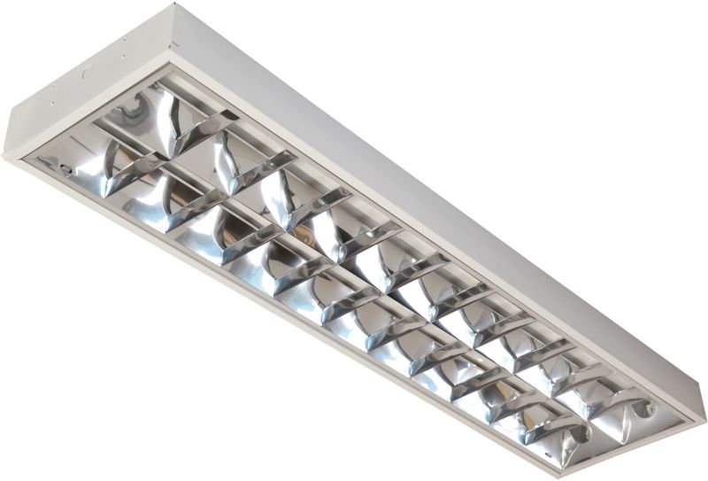 LED-rasterarmatur Ekolight til overflademontage T8 2 x 18 W 120 cm