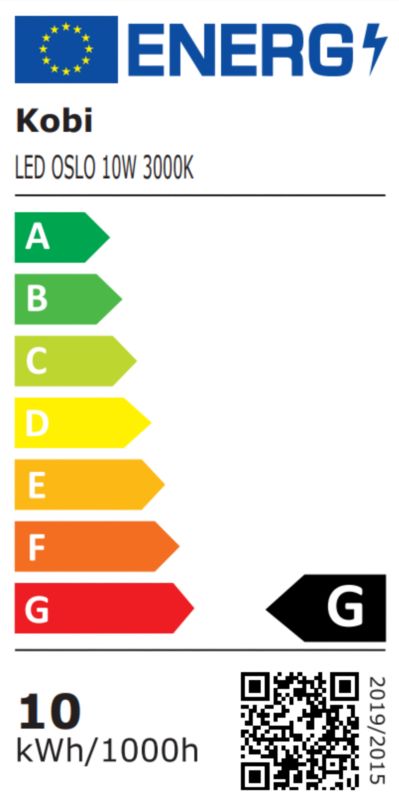 Downlight-fatning Kobi Oslo 10W 3000K hvid 1 stk.