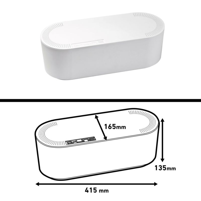 D-line kabelorganisator 165 x 135 x 415 mm hvid