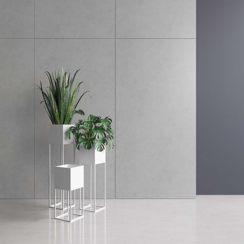 Your Loft Design Lorient sølv plantepottecover 19x19x87 cm L 1 stk.