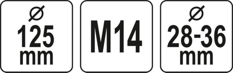 Støvbeskyttelse til slibning Yato 125 mm