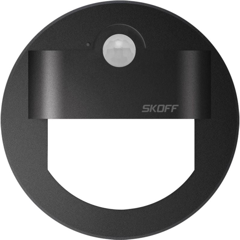 LED-trappelys Skoff Rueda med bevægelsessensor 4000 K mat-sort