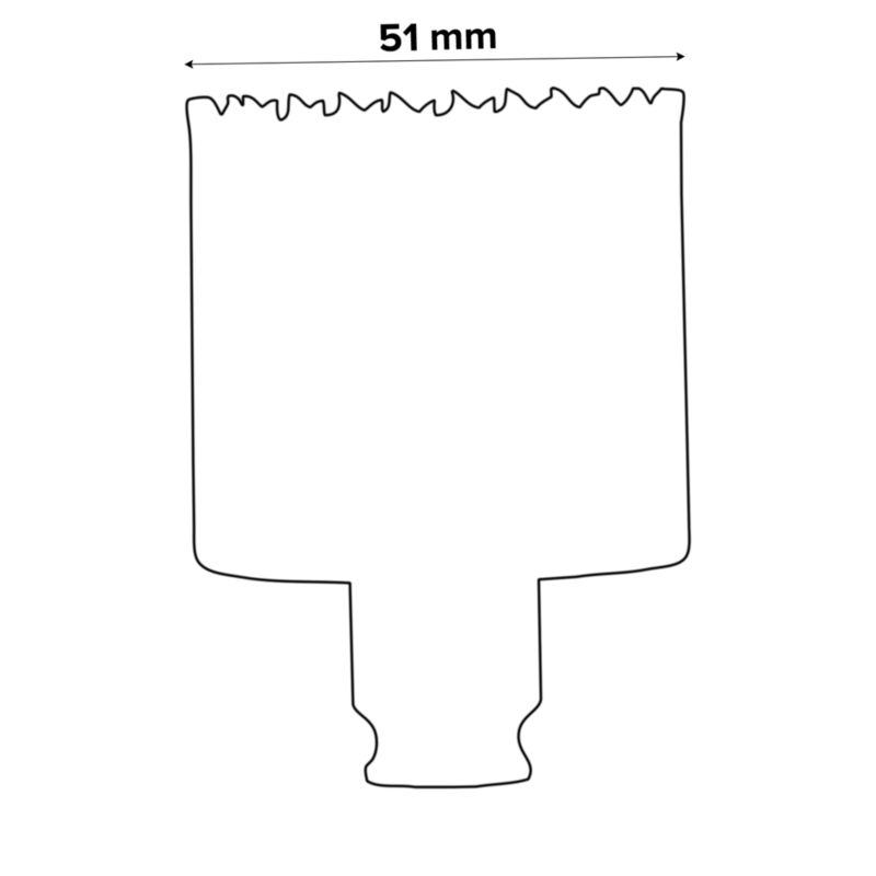Bimetal-hulsave Bosch 51 mm