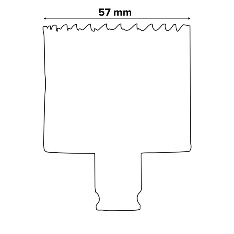 Bosch bimetal-hulsave 57 mm