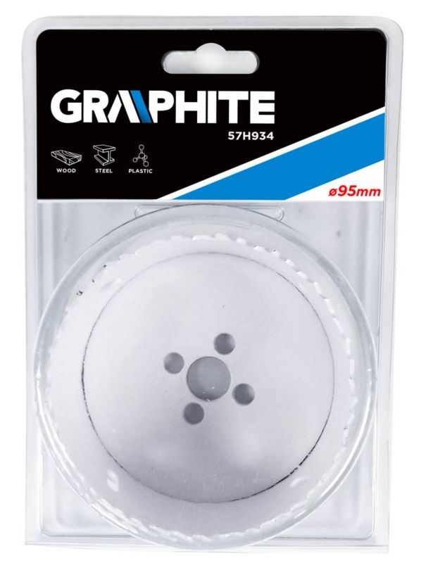 Bimetal hulsave GRAPHITE 95 mm med progressivt tanddesign, 1 stk.