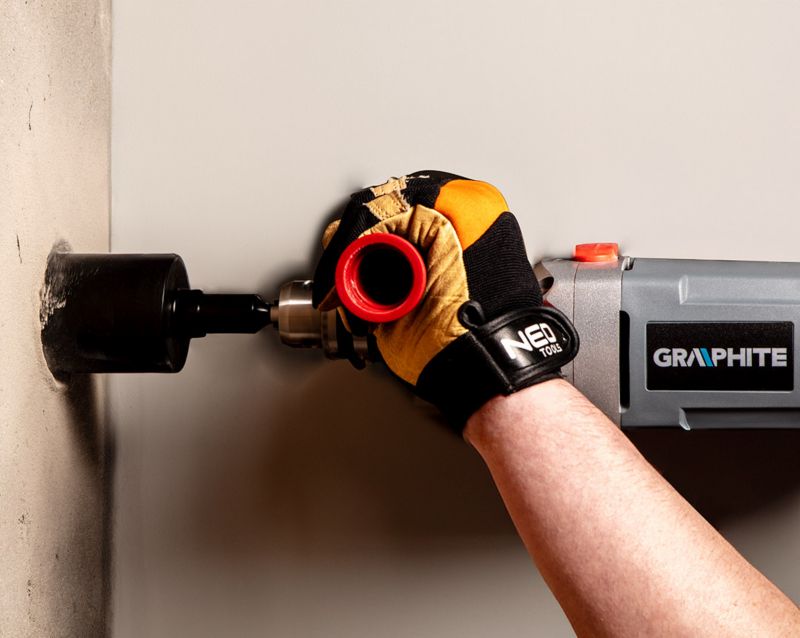 Diamantkernebor GRAPHITE 68 mm til boring i beton, armeret beton, granit, marmor, sten og mursten, 1 stk.