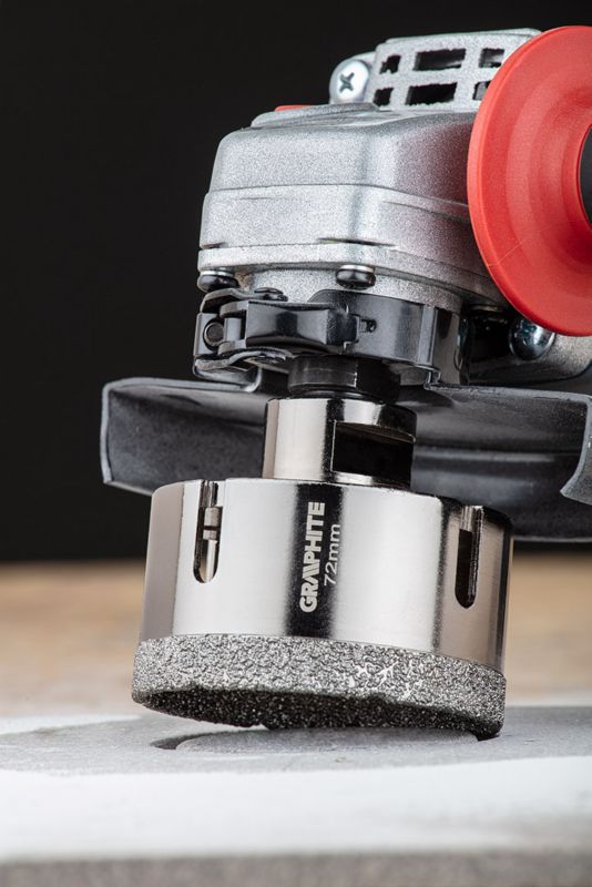 Diamantkernebor GRAPHITE 72 mm med M14-gænger, 1 stk.