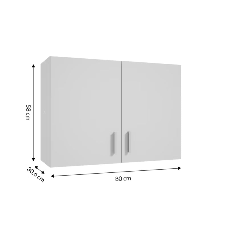 Overskab Luna 80 cm Hvid