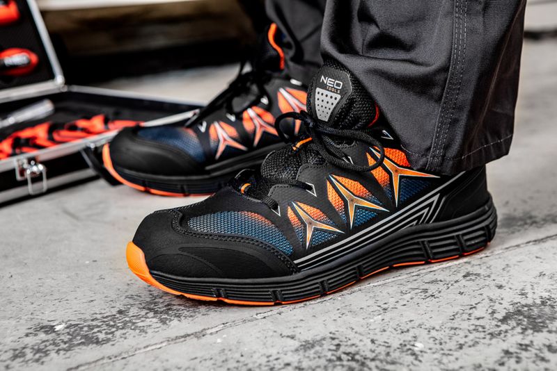 NEO TOOLS professionelle arbejdssko, størrelse 46, sort, 1 par