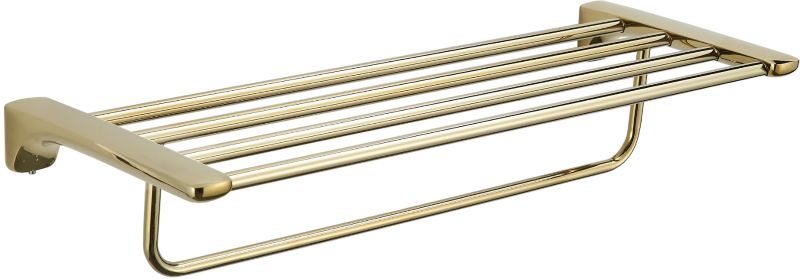 Mexen Lea håndklædehylde i guld 57 x 12 cm, 5 stk.