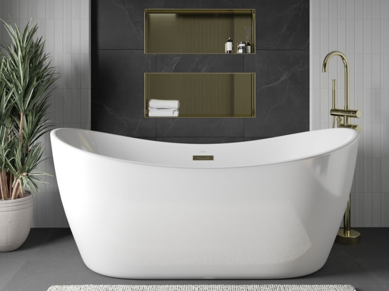 Indbygget hylde Mexen X-Wall-NR i guld 75 x 30 cm 1 stk.