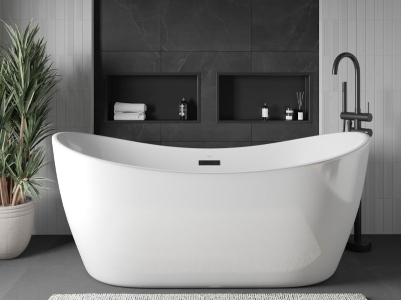 Indbygget hylde Mexen X-Wall-R sort 60 x 30 cm 1 stk.