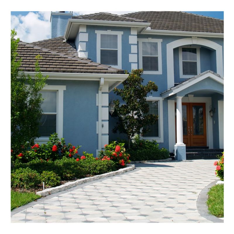 Granitpalisade 10 x 10 x 50 cm grå