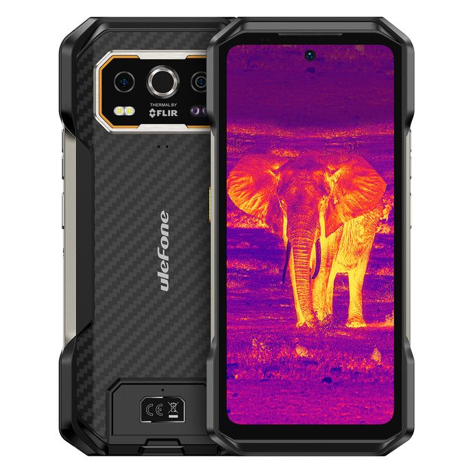 Robust smartphone Ulefone Armor 27T FLIR 4G LTE 12GB/256GB sort - 1 stk.