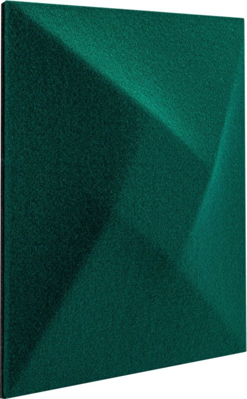 Decosa dekorativt panel 30 x 30 cm filtkvadrat 3D flaskegrøn