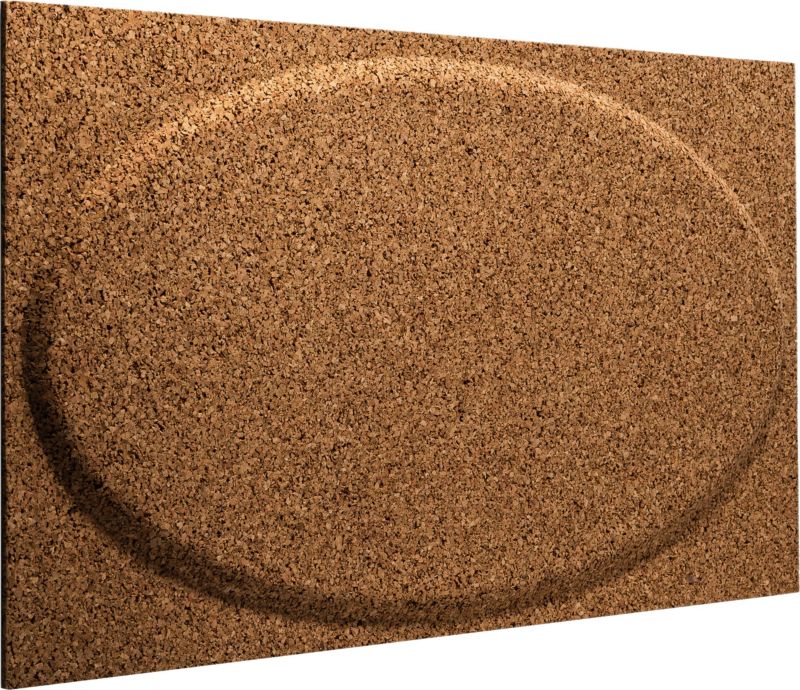 Decosa dekorativt panel 60 x 30 cm i filt med kork