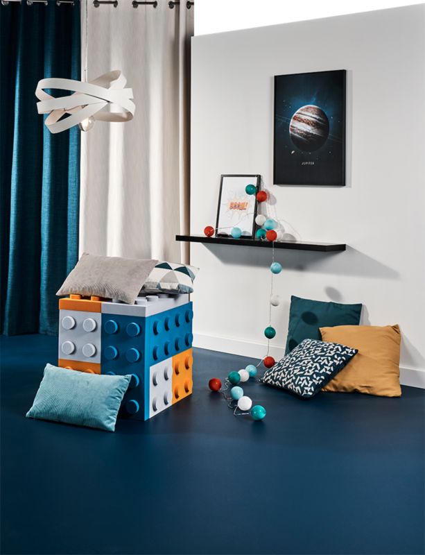 Dekorativt panel blok 250 x 250 x 70 mm hvid