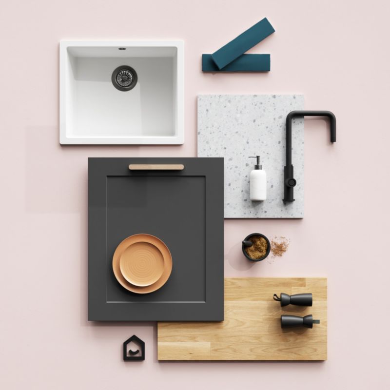 GoodHome Artemisia bundpanel 87 x 59 cm mat grafit