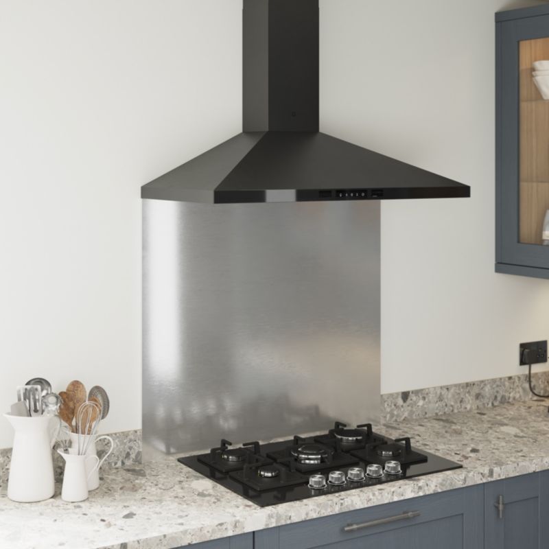 GoodHome Kasei køkkenpanel 90 cm mat-sort stål