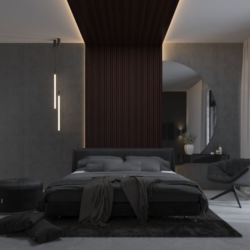 4-element lamelpanel i valnød