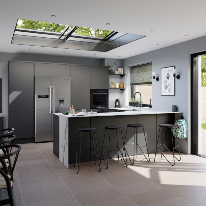 Innovo GoodHome Stevia skjulepanel 64 x 93,4 cm mat antracit