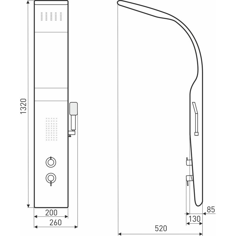 Kerra Enzo brusepanel 1 stk