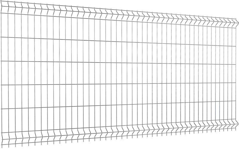 Panelhegn 123 x 250 cm med maske 5,5 x 20 cm, tråd 4 mm, galvaniseret
